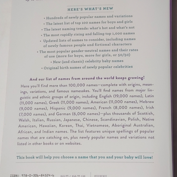 100,000+ Baby Names Book (Most helpful- Complete- Up to Date) Bruce Lansky - Picture 9 of 14